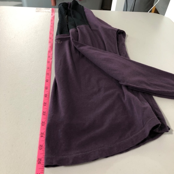 Calia Womens Top Size Large Grape Purple Active Mesh Open Back Workout Gym Gorp - Picture 10 of 12